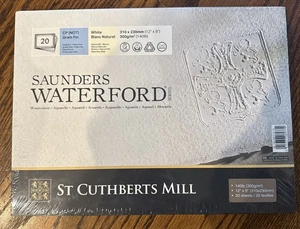 St. Cuthberts Mill Saunders Waterford Watercolor Paper Block 12x9 Cold Press - Picture 1 of 4