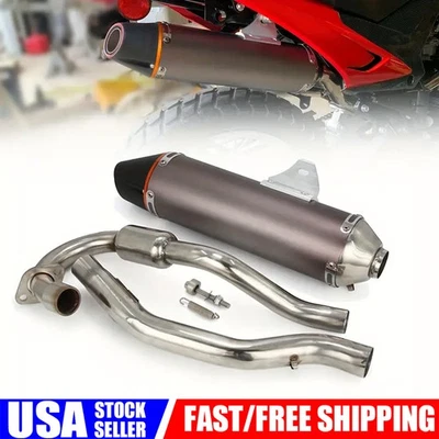 Sistema de escape silenciador completo deslizable para moto dirt bike CRF150F CRF230F 2003-2013 Foto 1 de 4