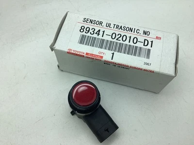 Toyota Auris 2016+ Red Bumper Parking Distance Sensor PDC 89341-02010-D1 Genuine - Image 1 of 4