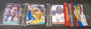 1987 DONRUSS RACK PACK SEALED ROGER CLEMENS & WILL CLARK BOTH EX 3RD PANEL TEAR - Picture 1 of 7