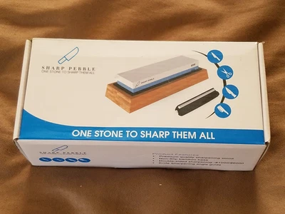 SHARP PEBBLE "One Stone to Sharp Them All" Sharpening Stone 1000/6000 New in Box - Image 1 of 4