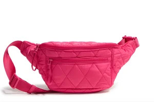 NEW Vera Bradley Ultralight Large Belt Bag Fanny Pack Crossbody PEACOCK PINK - Picture 1 of 10