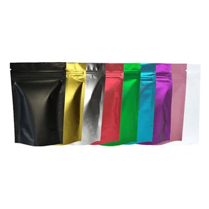 100 bolsas con cremallera reforzada negras mate doradas rojas azules 5,5 x 7,75 pulgadas (envío gratuito en 2 días) - Imagen 1 de 4