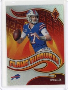 Josh Allen 2021 Panini Phoenix Flame Throwers Silver #FT-1 Buffalo Bills