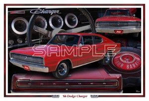 1966 Dodge Charger Poster Print - Picture 1 of 1