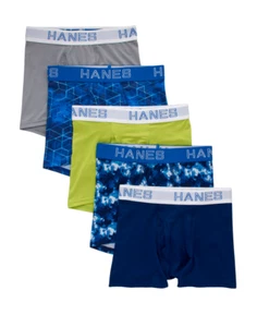 Hanes Boys X-Temp Performance Boxer Brief Underwear 5-Pack - Picture 1 of 4
