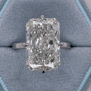 Lab Grown 10.15 Ct IGI Certified F/VVS2 Radiant Cut GIGANTIC DREAMY Diamond Ring - Picture 1 of 19