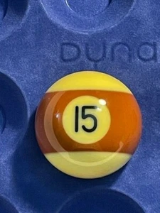 Replacement Dynasphere Gold 15 Pool Ball - Picture 1 of 1