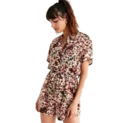 URBAN OUTFITTERS UO Jungle Pantalones Cortos con Cinturón Mameluco Talla S Foto 1 de 4