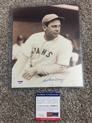 BILL TERRY Signed 8x10 Photo New York NY GIANTS ALL-STAR HOF PSA/DNA Auth. AUTO - Image 1 of 3