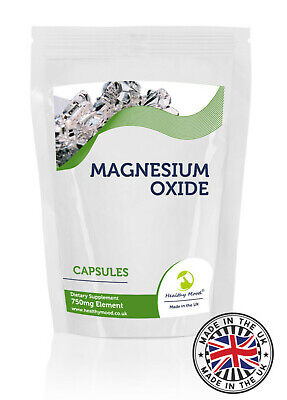 Magnesium Oxide 750mg Capsules Dietary Supplement Pack Of 90 • 7.13$