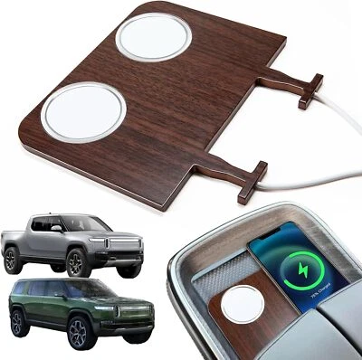 Dual Wireless Phone Charging Pad for Rivian R1T and R1S - Image 1 of 4