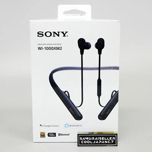 Sony Wireless Noise Canceling Stereo Headset WI-1000XM2 Black Headphone NEW - Picture 1 of 7
