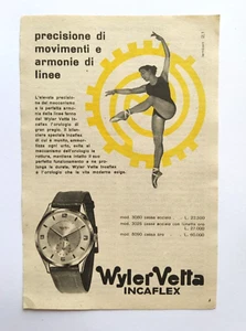 Pubblicita' Wyler Vetta Incaflex Armonie Di Linee Advertising Vintage 1955 (F2) - Picture 1 of 1
