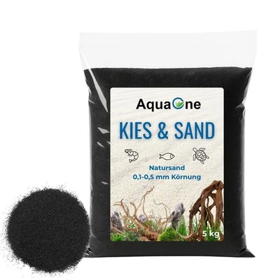 5 Kg schwarzen Aquariensand "Premium Qualität" 0,1-0,5mm Bodengrund Aquariumsand - Bild 1 von 4