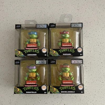 Figuras de metal Teenage Mutant Ninja Turtles Nickelodeon Die-Cast de Jada NUEVO Foto 1 de 4