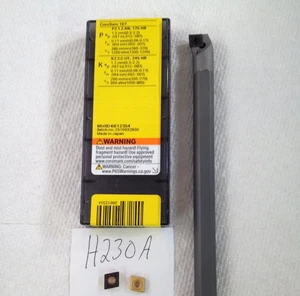 1 NEW 3/8" CARBIDE BORING BAR C06-SCLCR-2 W/ 10 SANDVIK 21.51 PM INSERTS (h230a) - Picture 1 of 6
