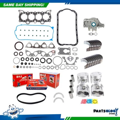 Kit de reconstrucción de motor maestro DNJ EK290M para 88-95 Honda Civic del Sol 1,5 L SOHC 16v Foto 1 de 4