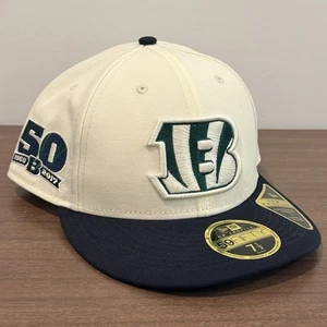 Gorra New Era Cincinnati Bengals 59Fifty bajo perfil verde crema ajustada 7 1/2 - Imagen 1 de 7