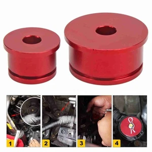 Red Shifter Cable Bushings Kit CNC Aluminum Alloy Part For Si 2002‑2005 - Picture 1 of 22