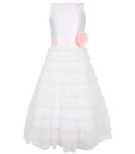 Monsoon Girls AMARA Pleated MAXI Dress - IVORY Size 12-13 Years - Picture 1 of 5