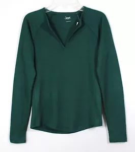 Top de pijama JENNI LS Split Nk talla XS verde June Bug venta al por menor $29,50 - Imagen 1 de 3
