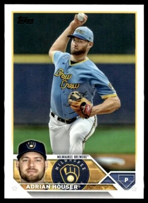 2023 Topps Adrian Houser Milwaukee Brewers #323 - Image 1 of 2