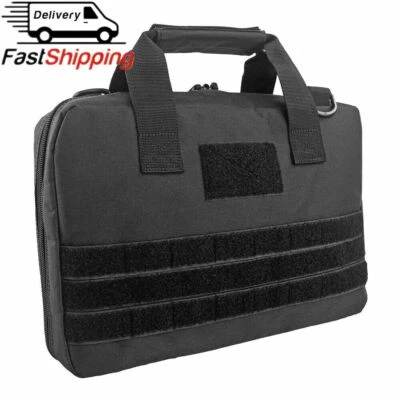 Tactical Pistol Case Range Bag Hunting Shooting Soft Handgun Case Gun Range Bag - Image 1 of 4