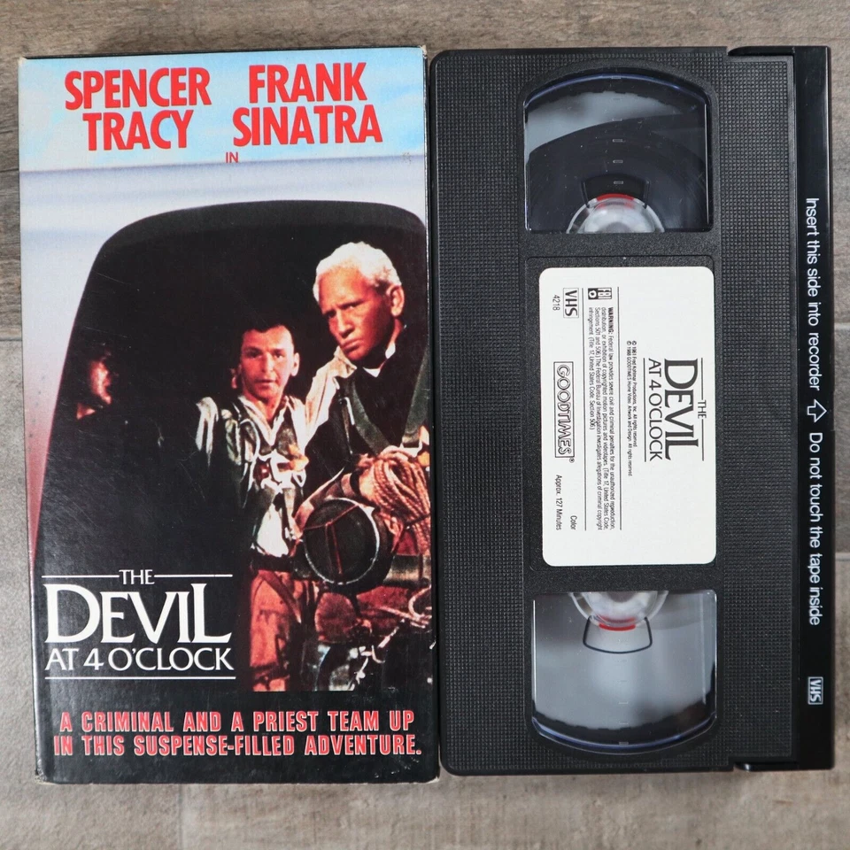 The Devil At 4 O'Clock VHS 1988 Spencer Tracy Frank Sinatra Kerwin Mathews - Image 1 of 4