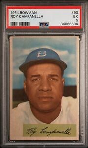 1954 Bowman #90 Roy Campanella - PSA EX 5 - Brooklyn Dodgers - CENTERED