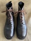PRADA Mens Brown Leather Boots Size UK 8.5 || US 9.5