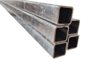 Verzinkt Quadratrohr Vierkantrohr Stahlrohr Hohlprofil Stahl feuerverzinkt - Bild 1 von 6