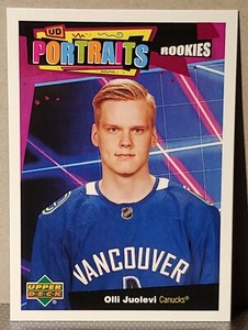 Olli Juolevi 2020-21 Upper Deck Series 2 UD Rookie Portraits #P-59 Vancouver
