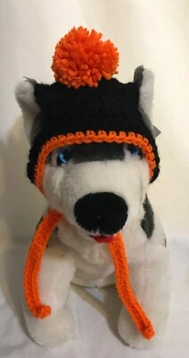 Sombrero para perro mascota sombrero 1 pompón tejido ganchillo hecho a mano EE. UU. NUEVO MEDIANO Foto 1 de 4