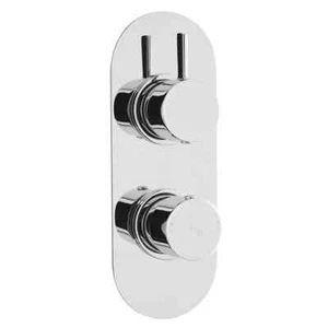 Modernes thermostatisches Duschventil mit Divertor Chrom - Bild 1 von 2
