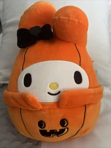 Squishmallows Halloween MY MELODY in Pumpkin Costume 8” Hello Kitty Sanrio Plush - Picture 1 of 4
