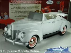 FORD DELUXE COUPE 1940 MODEL CAR 1:24 SCALE GEARBOX 69503 PEDAL CAR AMERICAN K8 - Picture 1 of 9
