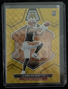 Jermaine Burton 2024 Panini Mosaic NFL Gold Wave Mosaic 2/17 Rookie Bengals - Picture 1 of 2