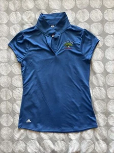 NWT Adidas Girls 2021 US Open Torrey Pines Primegreen Blue Golf Polo Sz L GQ2450 - Picture 1 of 19
