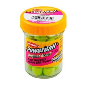 Berkley Gulp! Powerbait Trout Nuggets Chartreuse - Picture 1 of 1