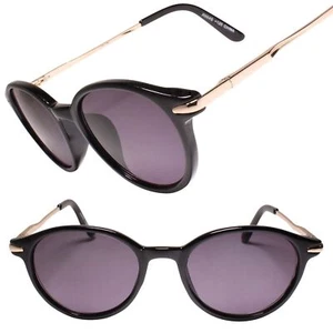 Gafas de sol de lectura clásicas retro indie de la vieja escuela redondas negras 1,25 - Imagen 1 de 3