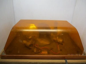 Amber Code 3 PSE Public Safety Equipment Force 4 LP Beacon Light w/ Mount WORKS - Picture 1 of 5