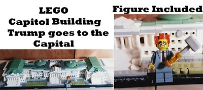 LEGO Trump goes to Capital Building President Missing Dome Capitol United States - Image 1 of 4