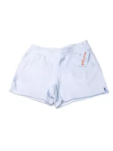 NWT Cat & Jack Girls' Soft Fleece Pull-On Shorts Light Blue Large 10/12 - Picture 1 of 4