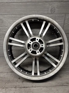 2009 09 07-11 Harley Davidson Tri Glide STRAIGHT Silver/Black Front Wheel Rim - Picture 1 of 13