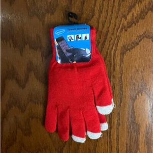 Touchscreen Handschuhe rot - Bild 1 von 2