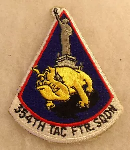 1960/70'S A/F 354TH TAC FTR SQDN EMB CE 4" TALL - Picture 1 of 2
