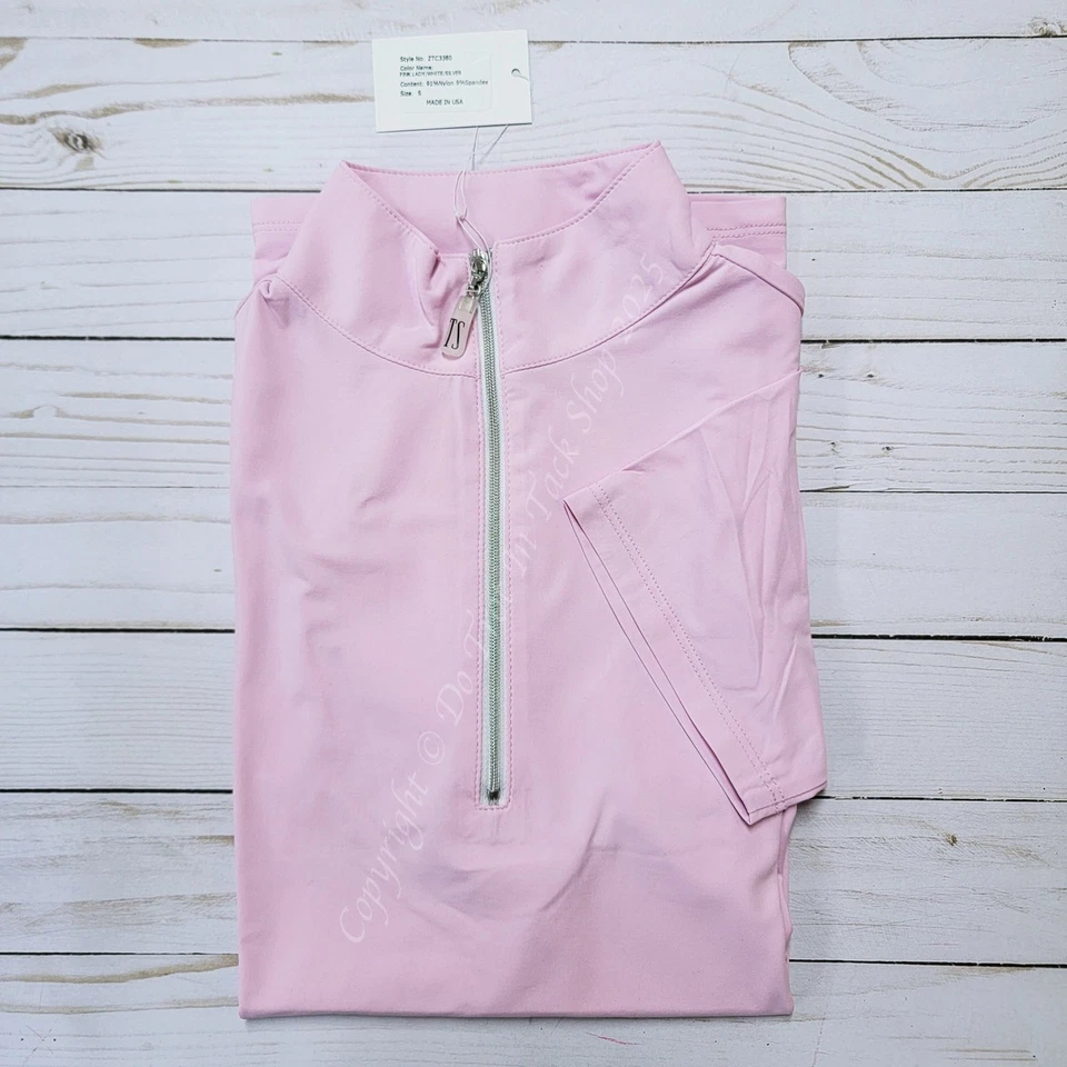 Camisa Sastre Deportista ICEFIL Manga Corta Cremallera - Rosa Dama/Blanco/Plateado Foto 1 de 1