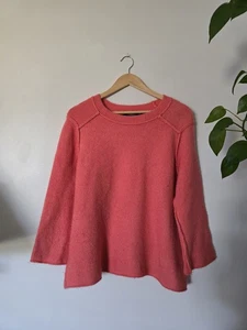 Zara Knit Size Small Coral Pink Sweater  - Picture 1 of 9