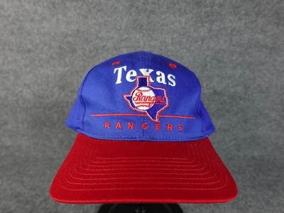 Vintage Texas Rangers Snapback Hat/Cap - Twins Enterprise Red Bill - Image 1 of 4